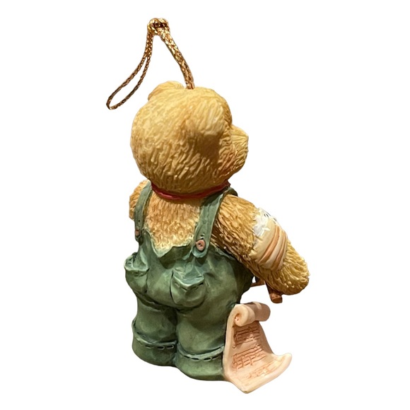 Cherished Teddies Vintage 1994 Resin Christmas Ornament 912891 Drummer Boy 3A - Picture 3 of 8